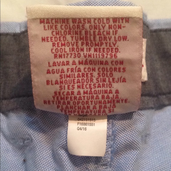 Merona flat front blue shorts - Picture 4 of 8